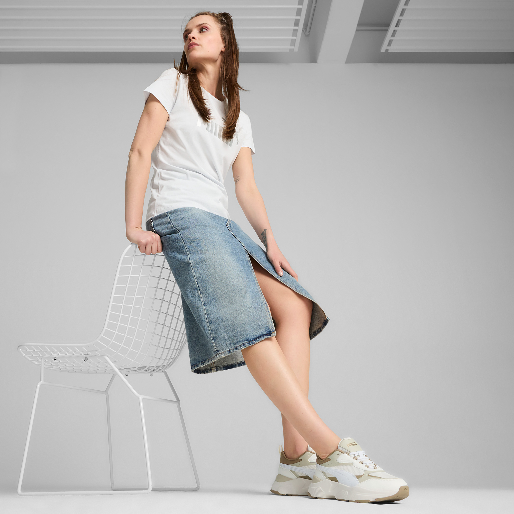  Puma Cassia Kadın Krem  Spor Ayakkabı