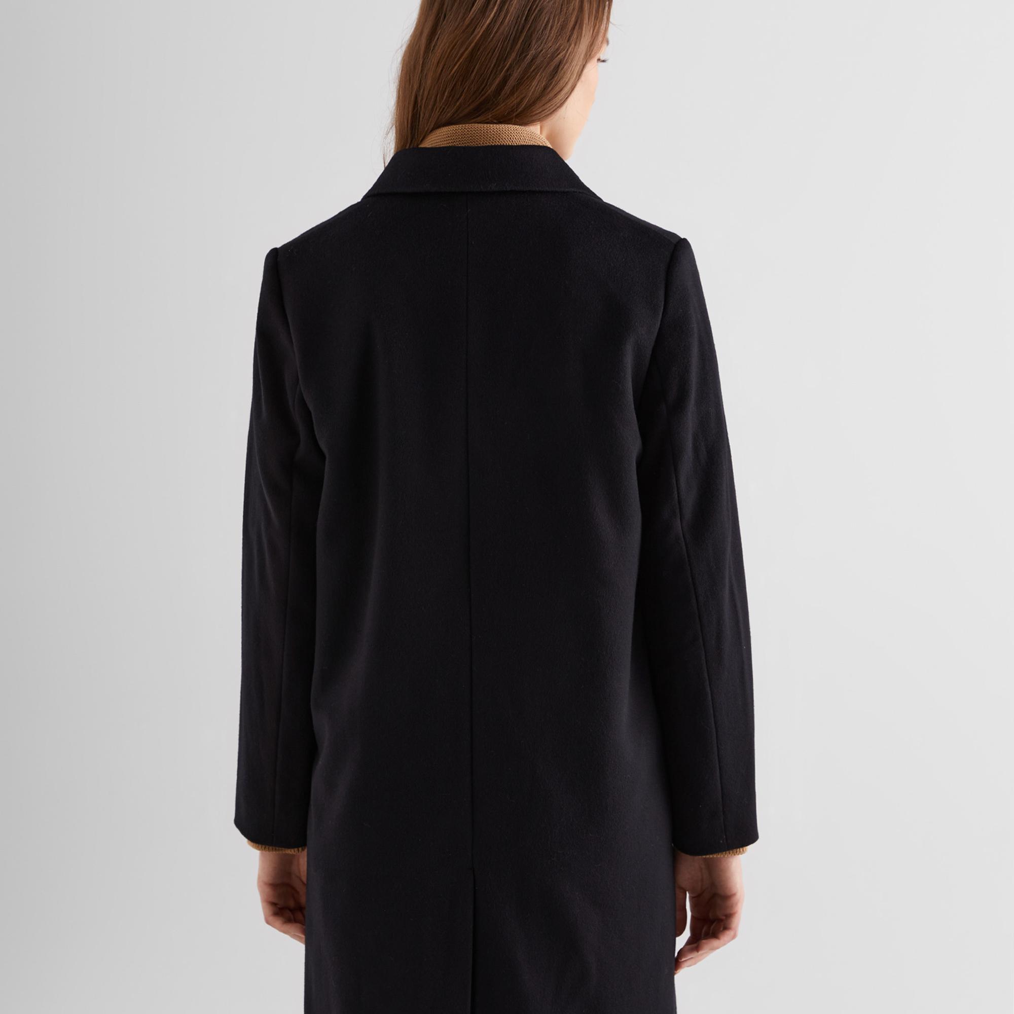 GANT Kadın Siyah Klasik Yaka Palto