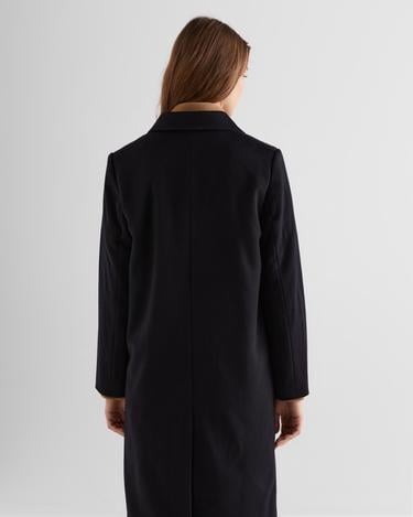  GANT Kadın Siyah Klasik Yaka Palto