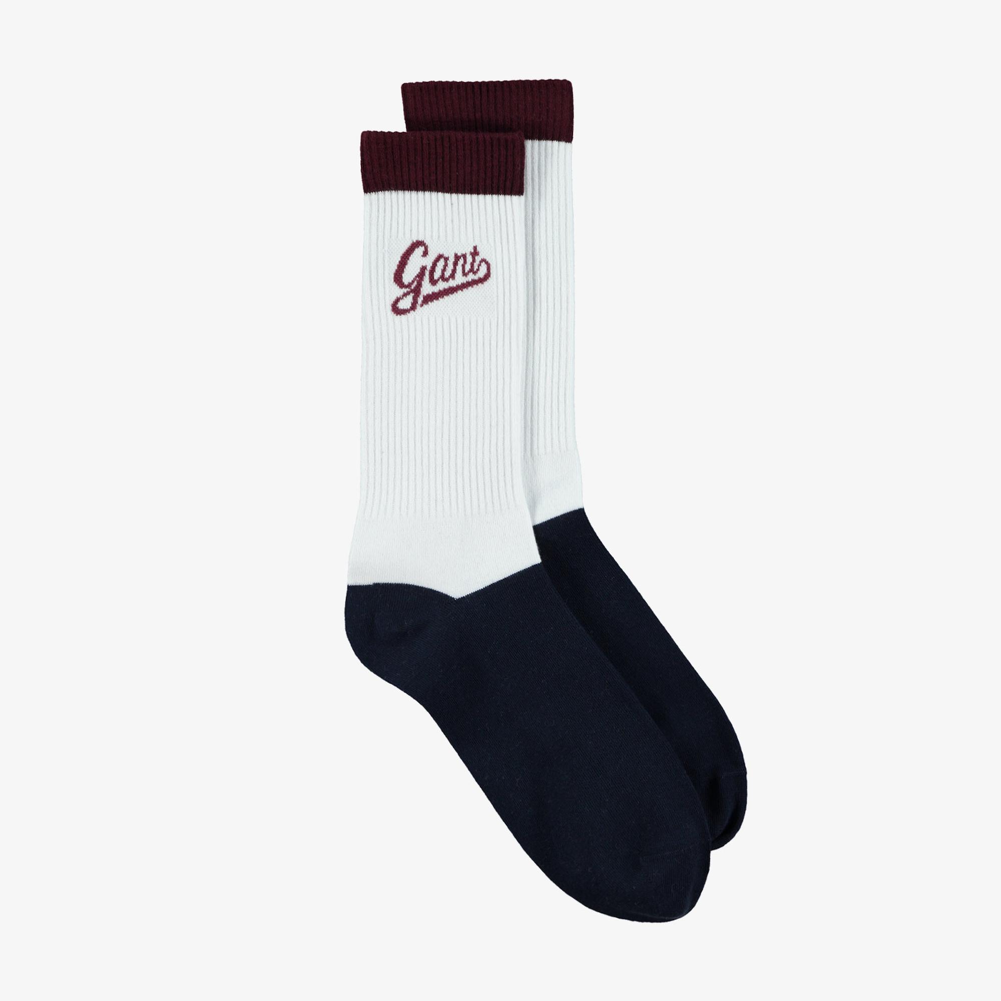 GANT Erkek Bordo Renk Bloklu Çorap