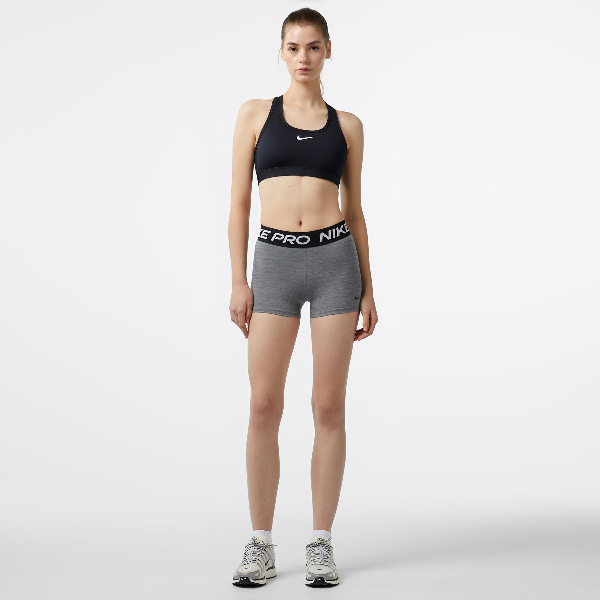 Nike Pro 365 8 cm Kadın Gri Kısa Şort