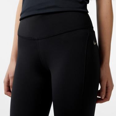  Nike Dri-Fit Fast Crop Kadın Siyah Tayt