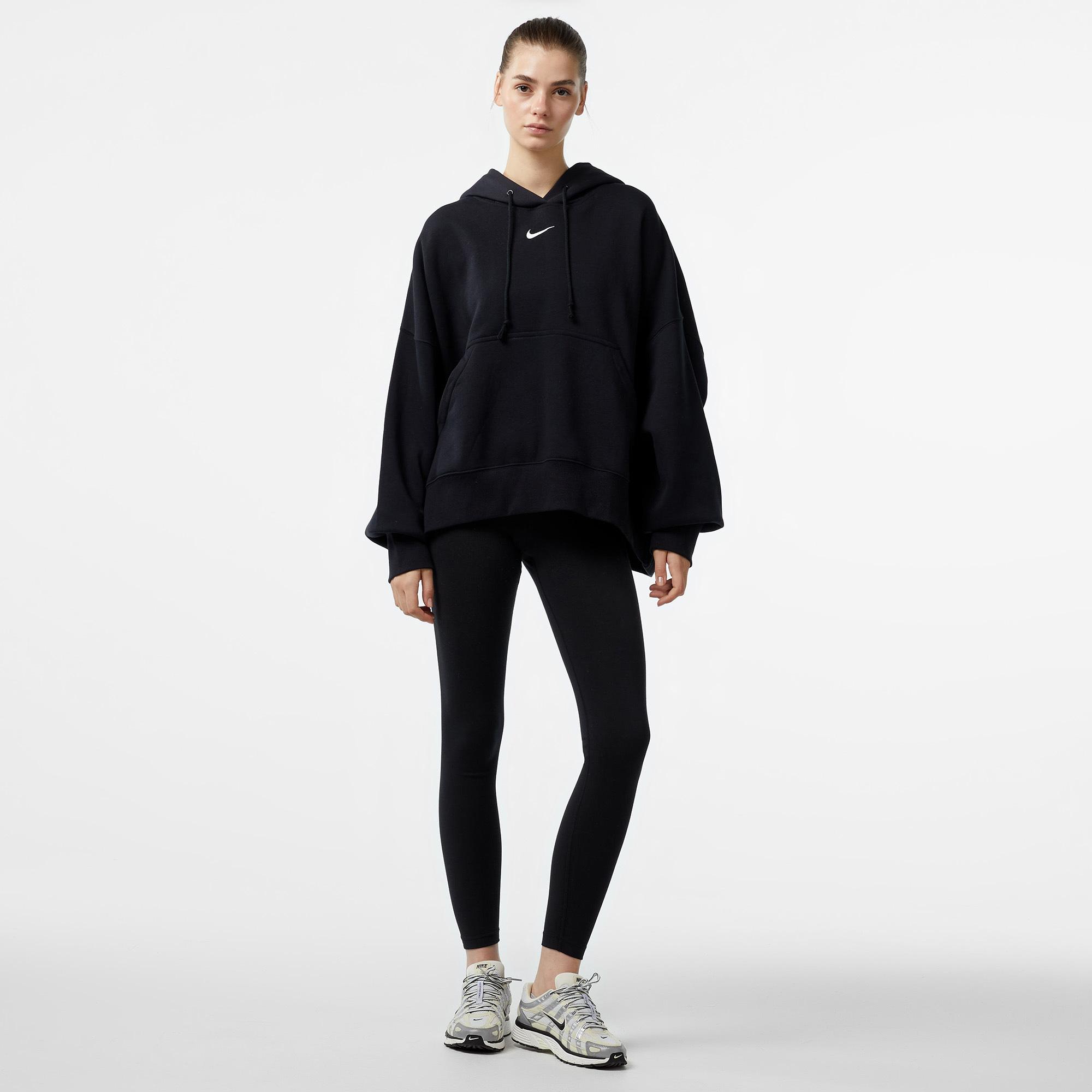 Nike Sportswear Phonnex Fleece Oversize Hoodie Kadın Siyah Hoodie