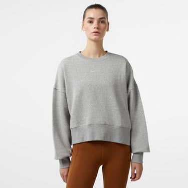  Nike Sportswear Phoenix Fleece Oversize Crew Kadın Gri Sweatshirt