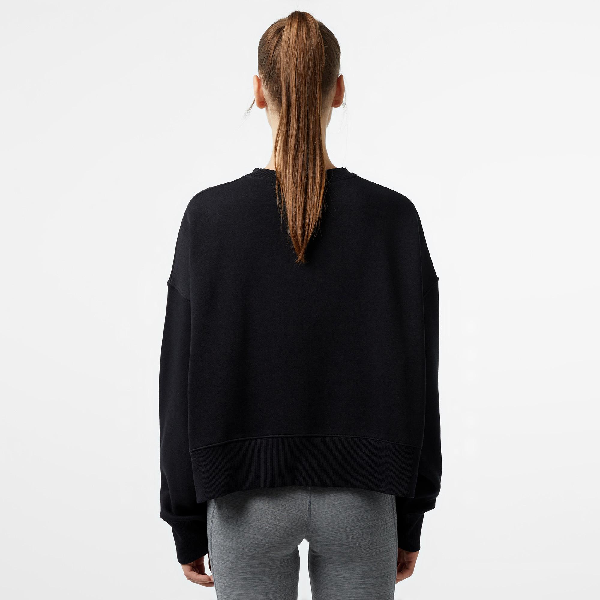 Nike Sportswear Phoenix Fleece Oversize Crew Kadın Siyah Sweatshirt