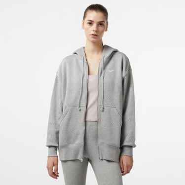 Nike Sportswear Phoenix Fleece Oversize Kadın Gri Hoodie