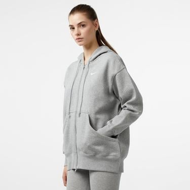  Nike Sportswear Phoenix Fleece Oversize Kadın Gri Hoodie