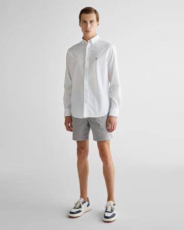  GANT Erkek Beyaz Regular Fit Düğmeli Yaka Gömlek