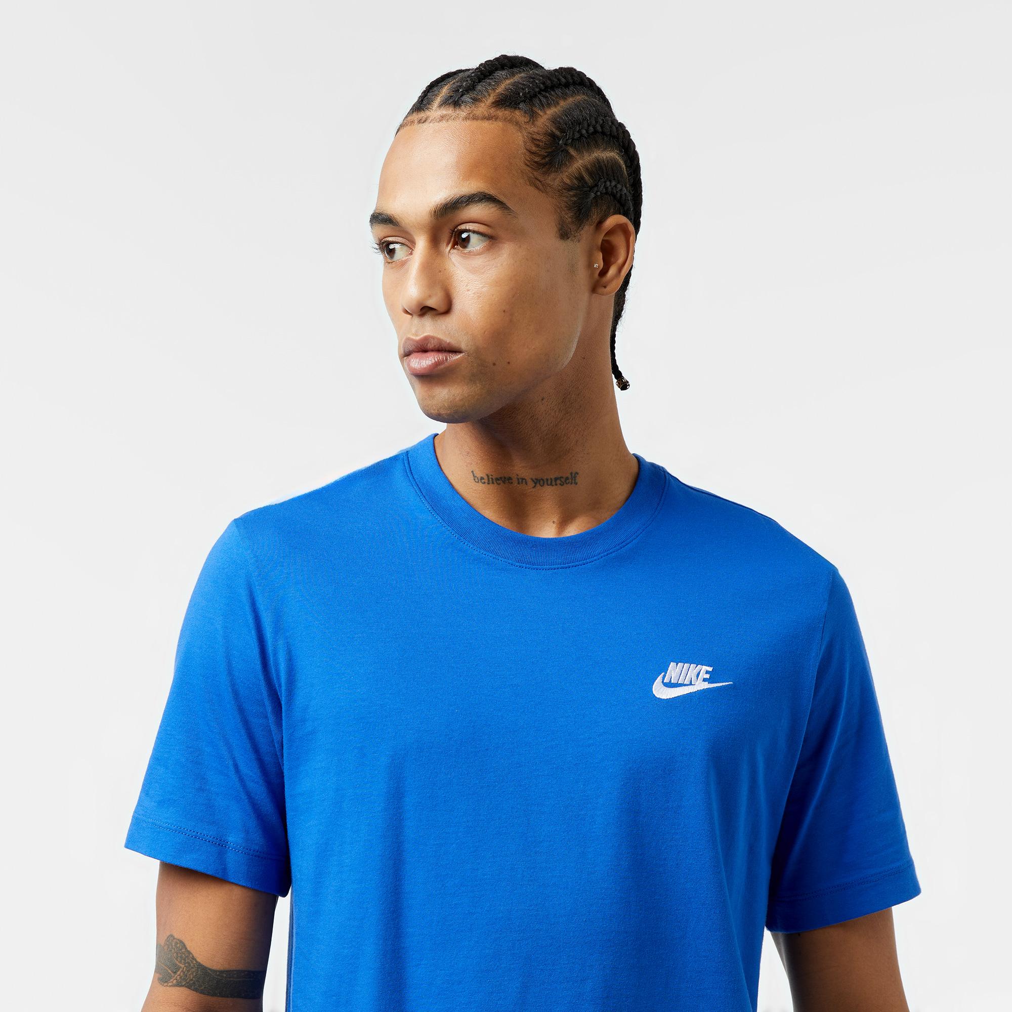 Nike Sportswear Club Erkek Mavi T-Shirt