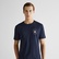 GANT Erkek Lacivert Regular Fit Bisiklet Yaka Logolu T-Shirt