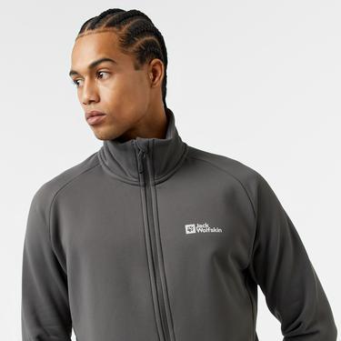  Jack Wolfskin Baiselberg Fz Erkek Gri Polar Ceket