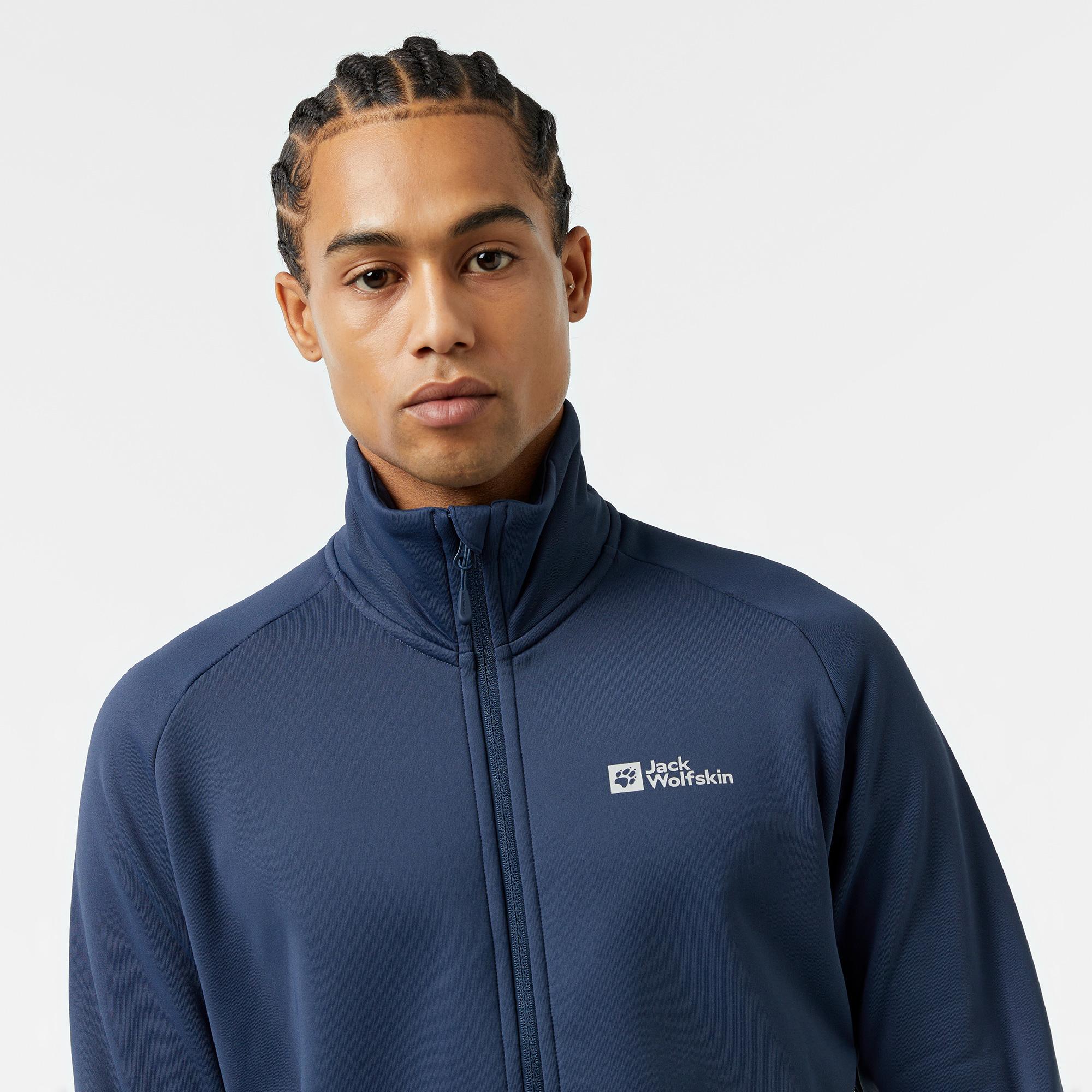 Jack Wolfskin Baiselberg Erkek Mavi Outdoor Ceket