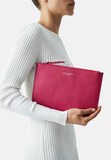  Laura Ashley Kadın Fuşya Clucth Çantası