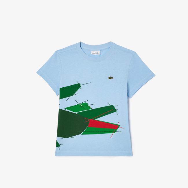  Çocuk Baskılı Açık Mavi T-Shirt