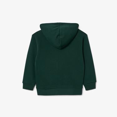  Lacoste Çocuk Kapüşonlu Baskılı Yeşil Sweatshirt