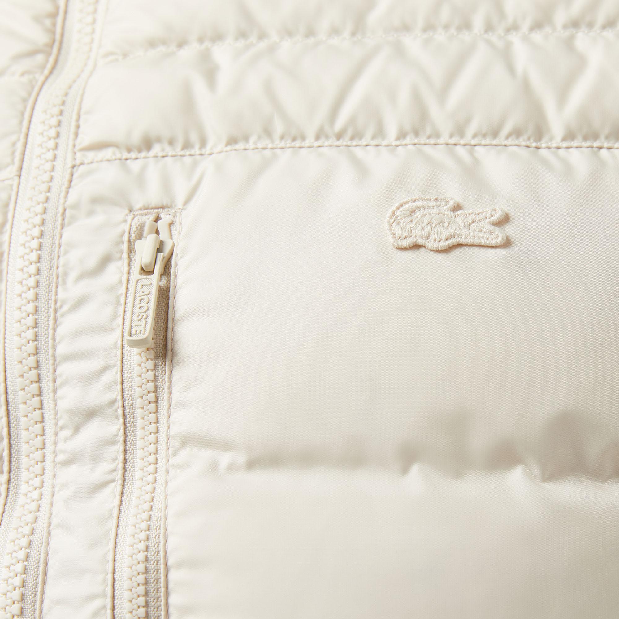 Lacoste Erkek Kapüşonlu Krem Mont