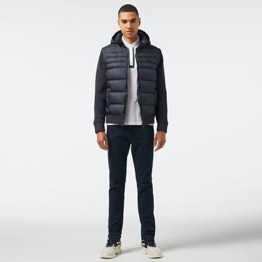  Erkek Kapüşonlu Lacivert Mont