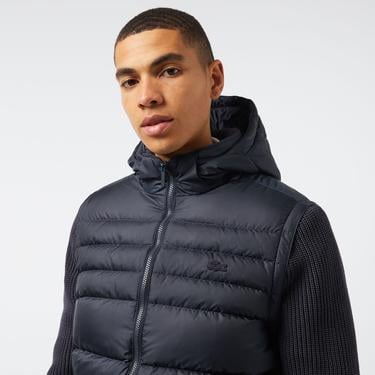  Erkek Kapüşonlu Lacivert Mont