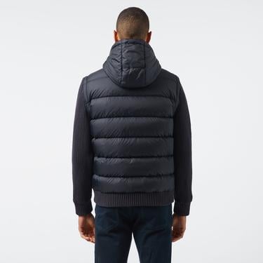  Erkek Kapüşonlu Lacivert Mont