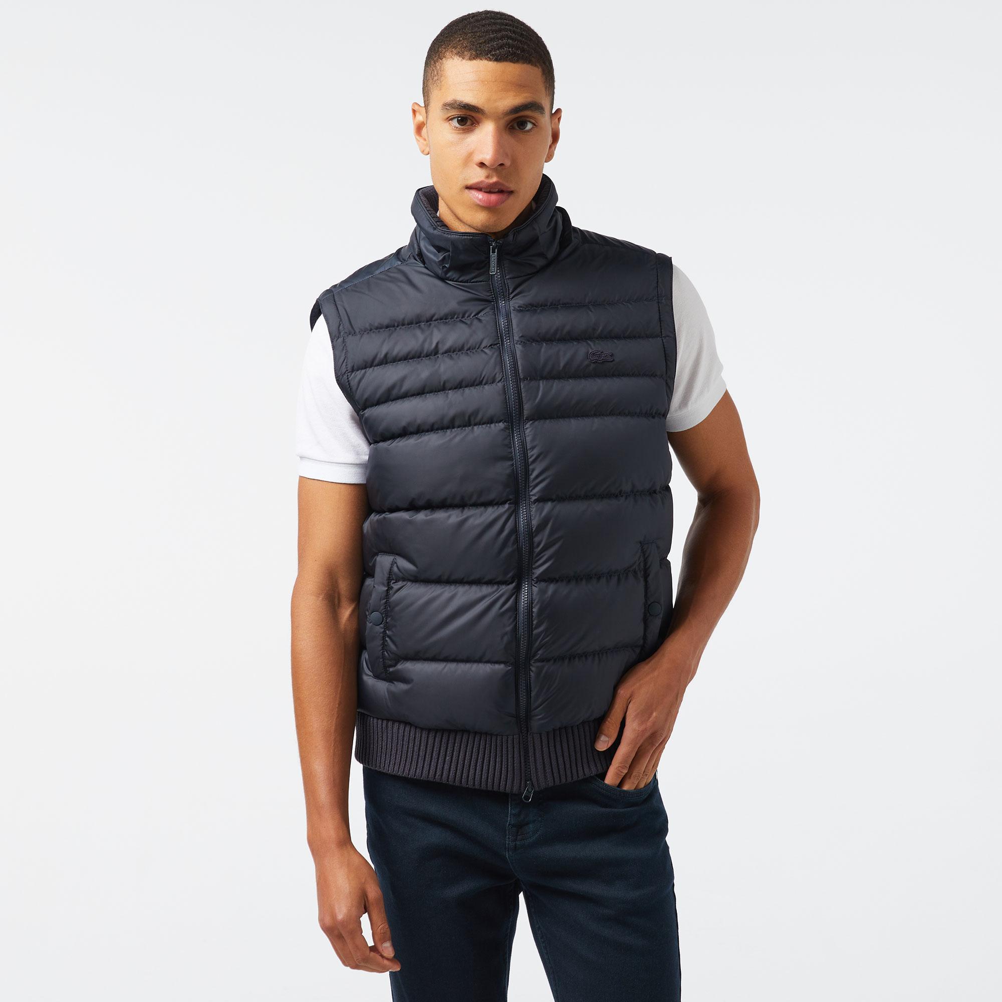 Erkek Kapüşonlu Lacivert Mont