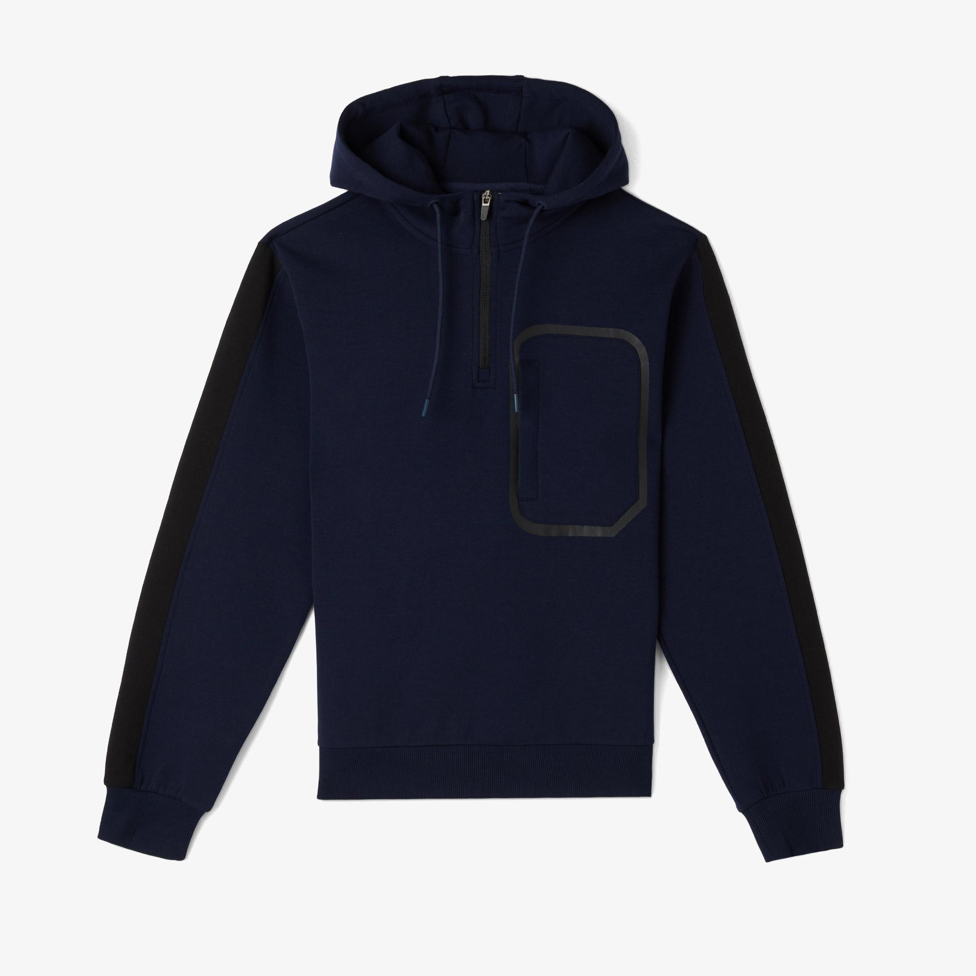 Erkek Relaxed Fit Kapüşonlu Lacivert Sweatshirt