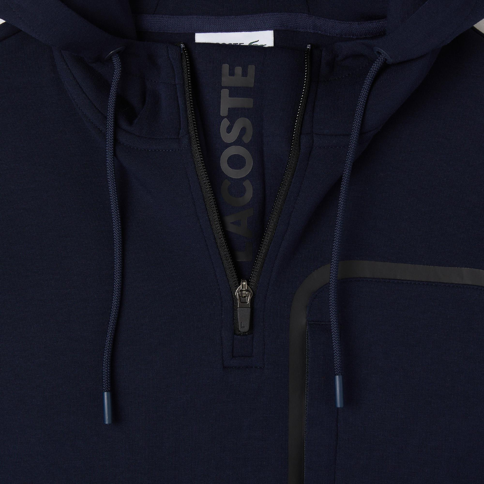 Erkek Relaxed Fit Kapüşonlu Lacivert Sweatshirt