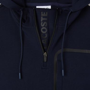  Erkek Relaxed Fit Kapüşonlu Lacivert Sweatshirt