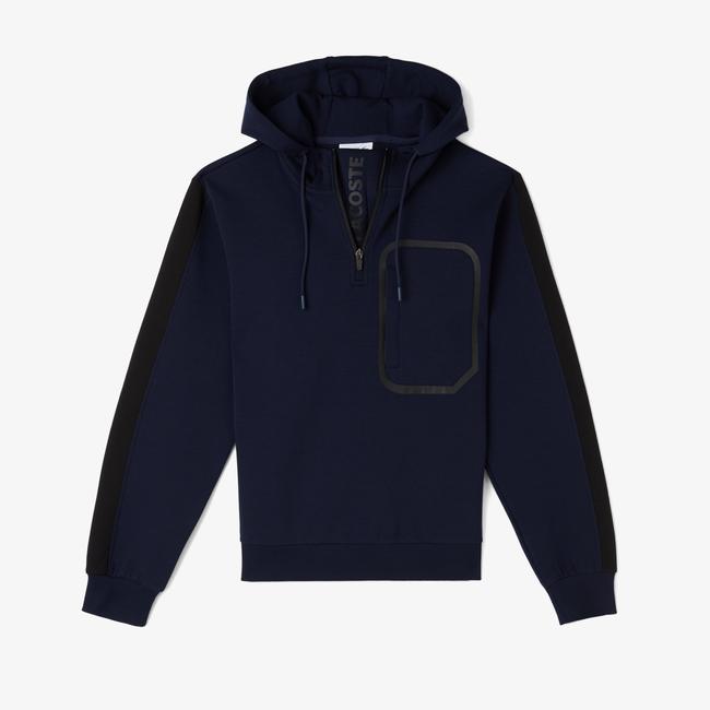  Erkek Relaxed Fit Kapüşonlu Lacivert Sweatshirt