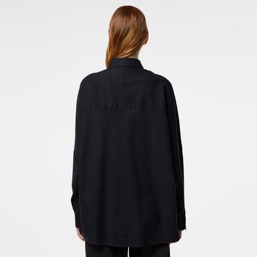  Kadın Loose Fit Siyah Gömlek