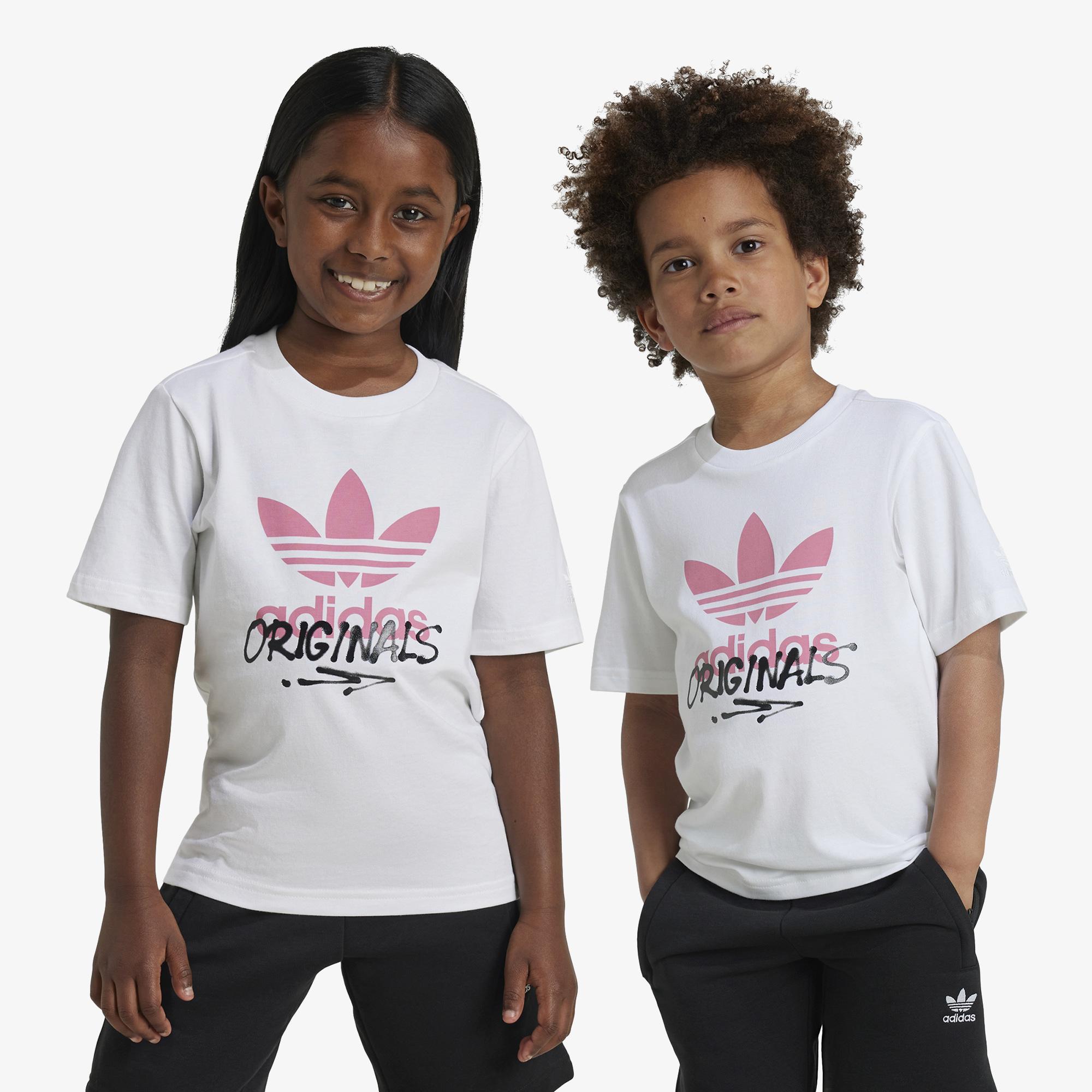 adidas Graphic Çocuk Beyaz T-Shirt
