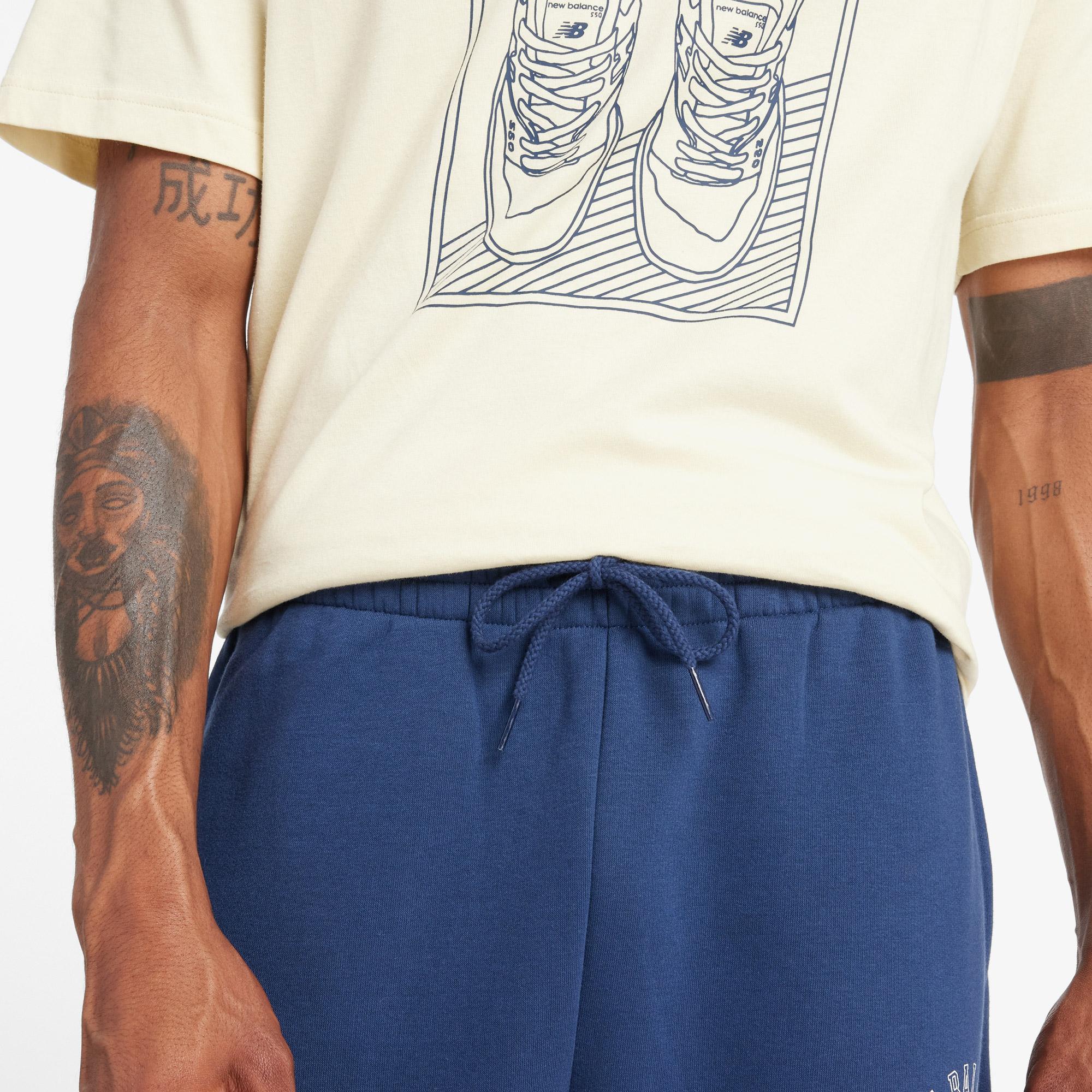 New Balance Sport Essentials Fleece Graphic Jogger Erkek Lacivert Eşofman Altı