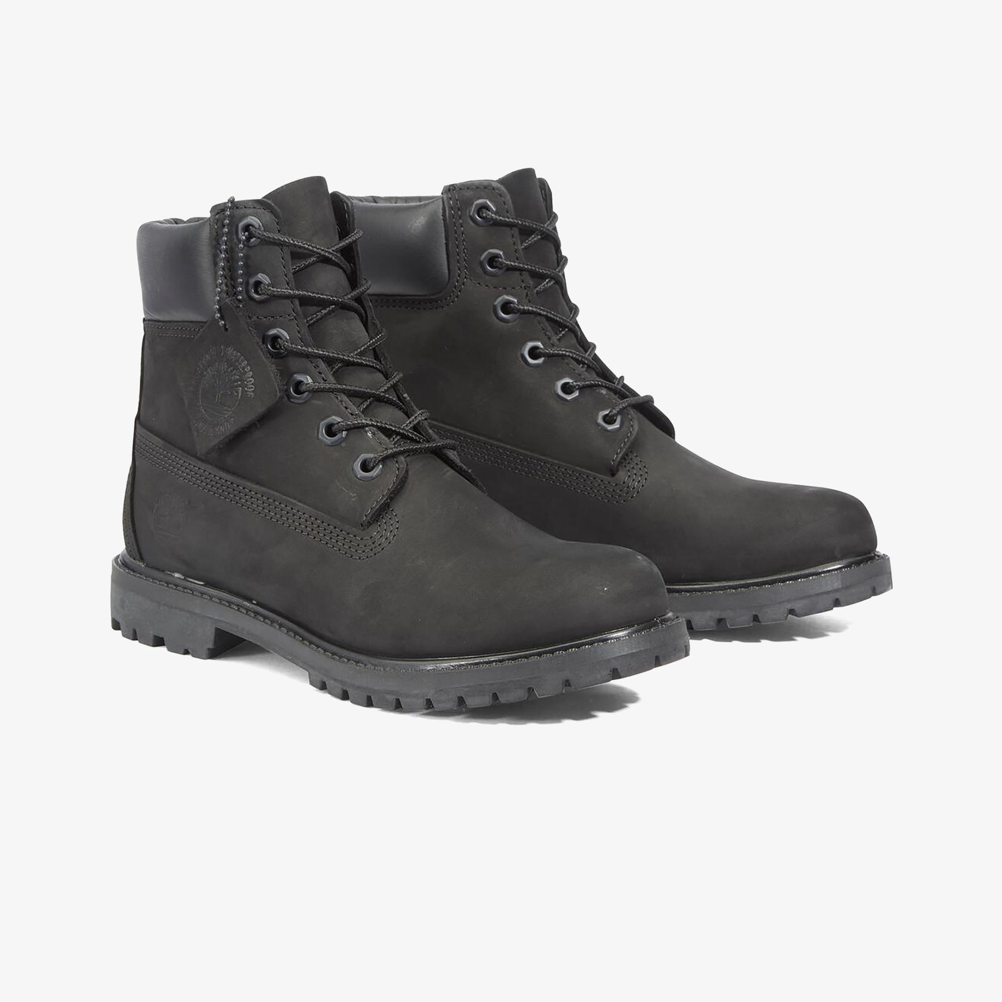 Timberland Premium 6 Inch Lace Up Kadın Siyah Bot