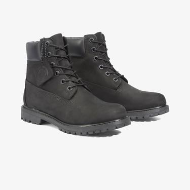  Timberland Premium 6 Inch Lace Up Kadın Siyah Bot