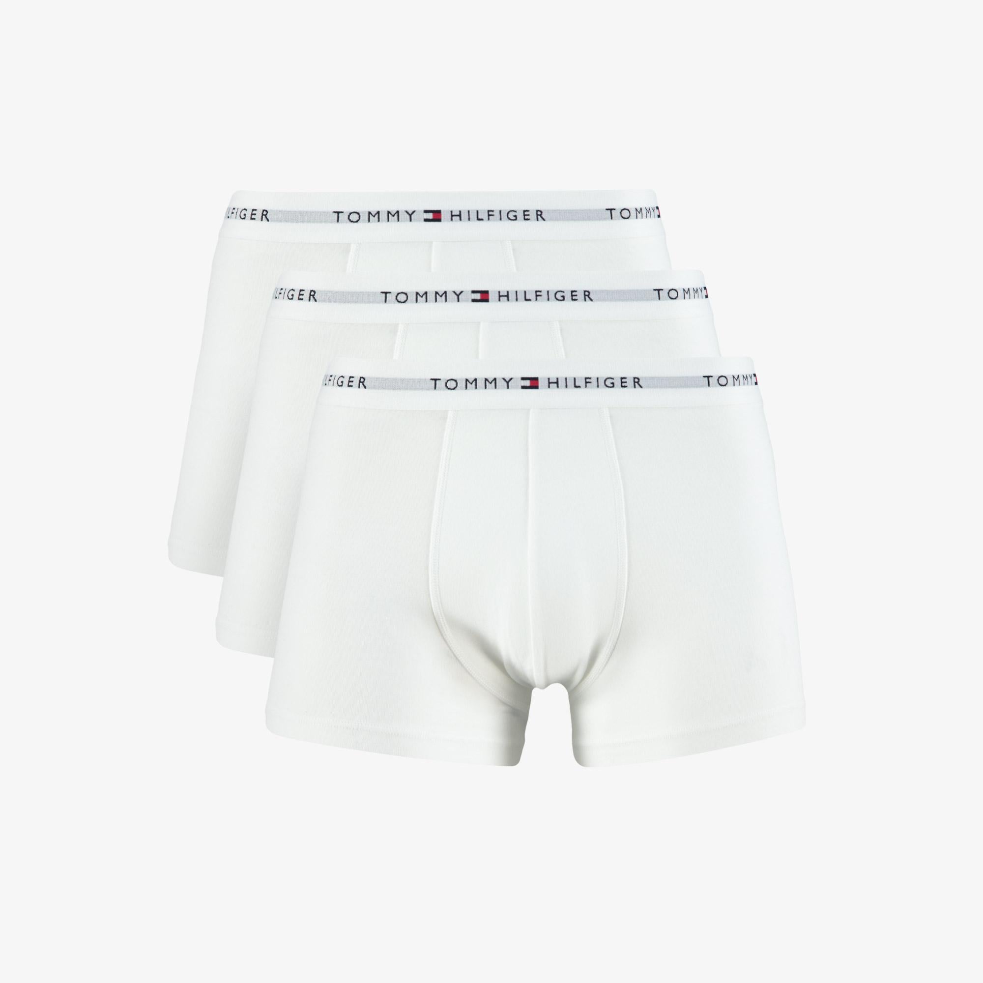 Tommy Hilfiger 3lü Erkek Beyaz Boxer
