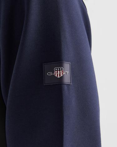  GANT Erkek Lacivert Regular Fit Kapüşonlu Sweatshirt