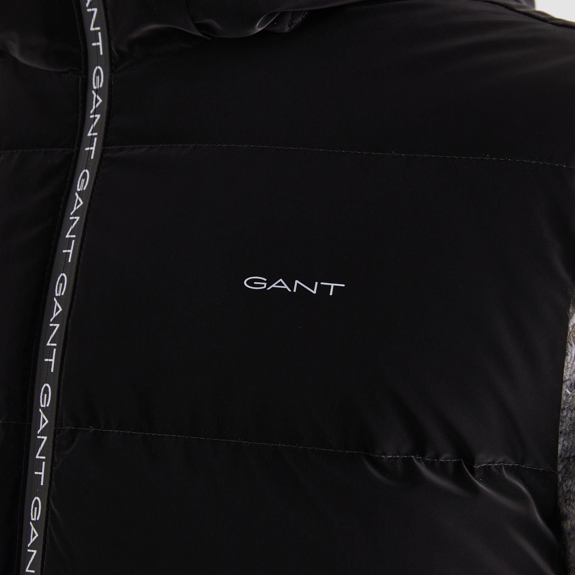 GANT Erkek Siyah Kapüşonlu Yelek