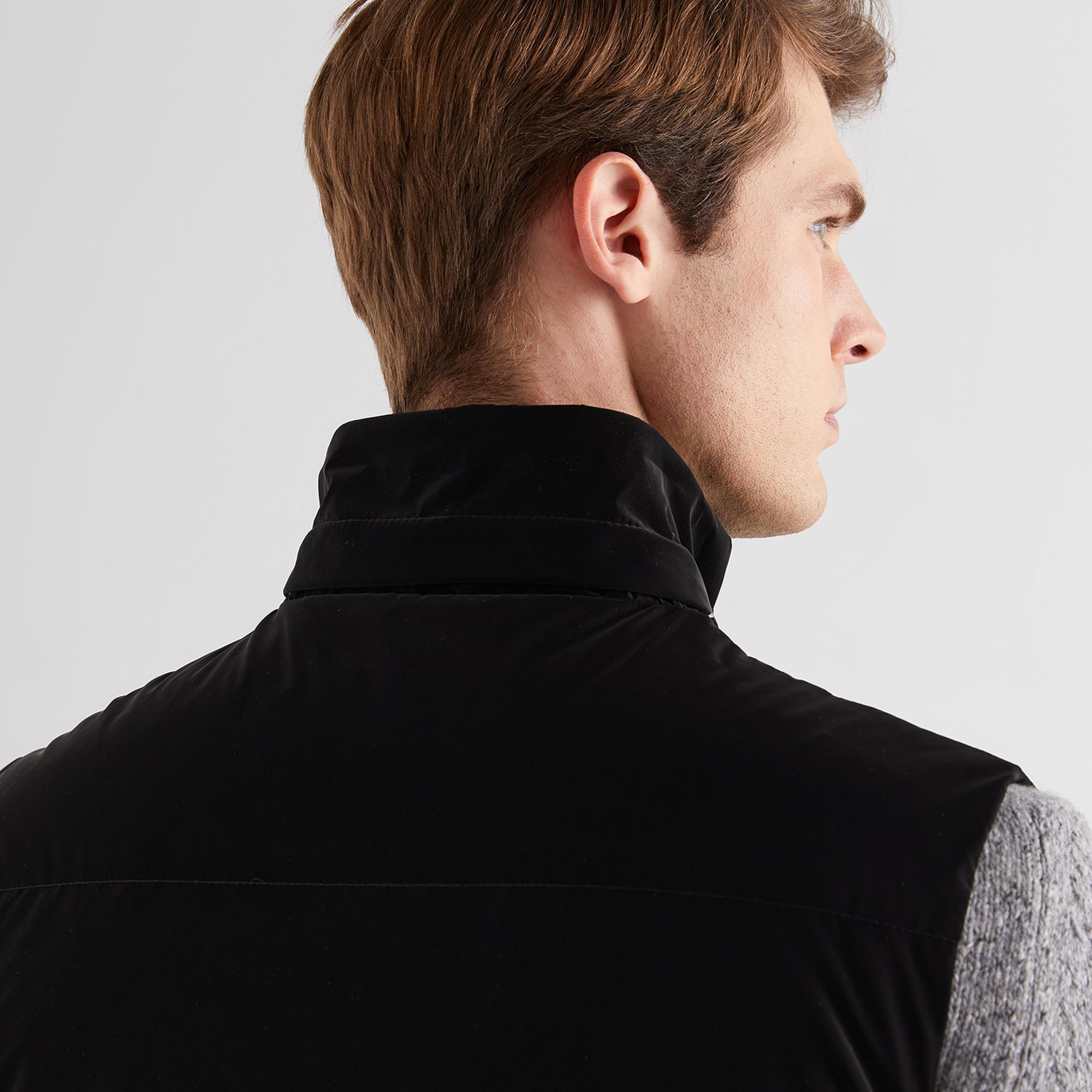 GANT Erkek Siyah Kapüşonlu Yelek