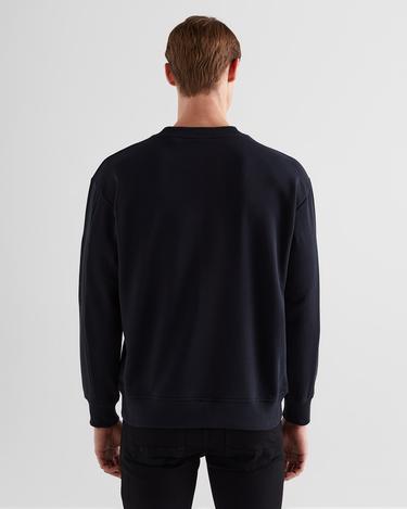  GANT Erkek Siyah Relaxed Fit Bisiklet Yaka Logolu Sweatshirt
