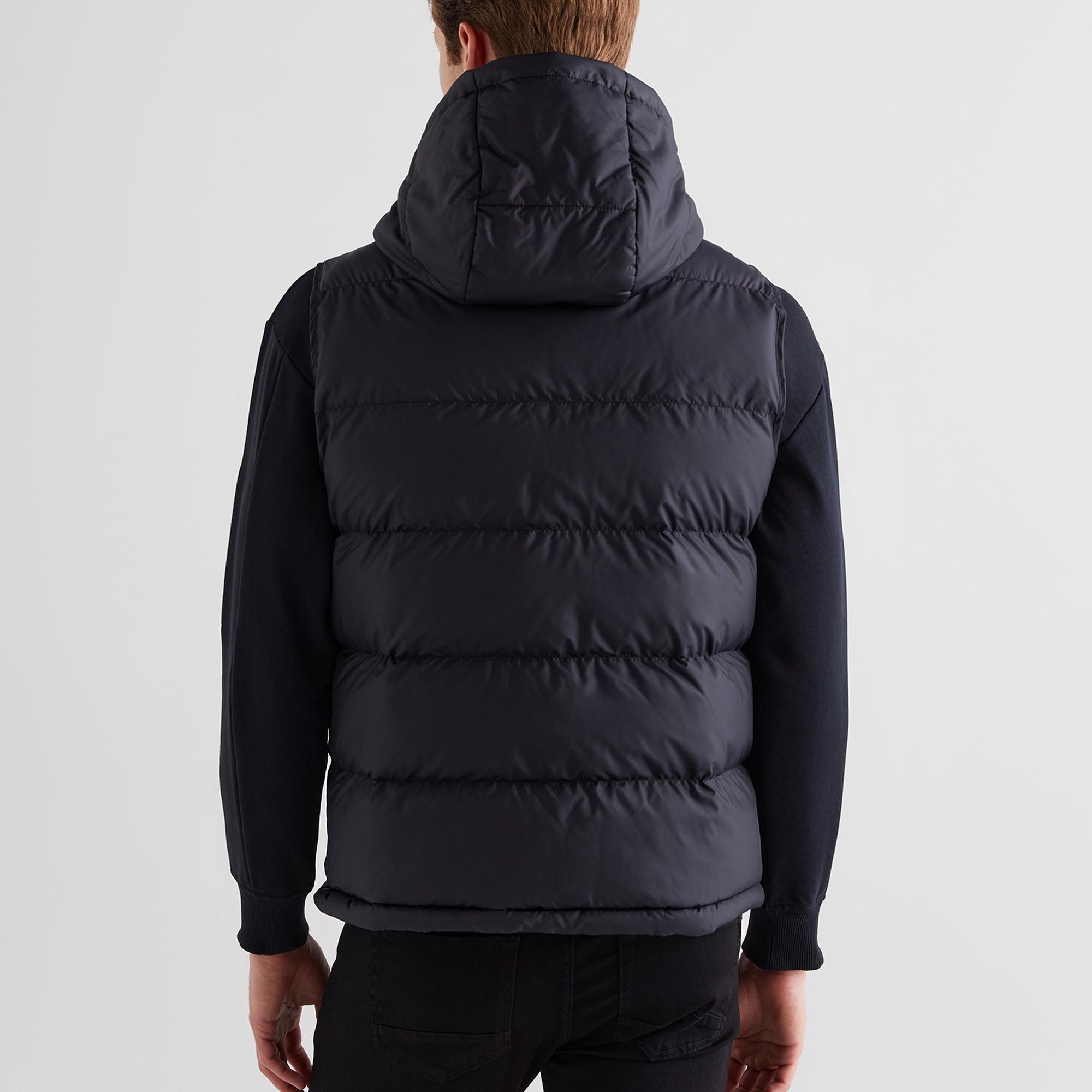 GANT Erkek Siyah Kapüşonlu Yelek