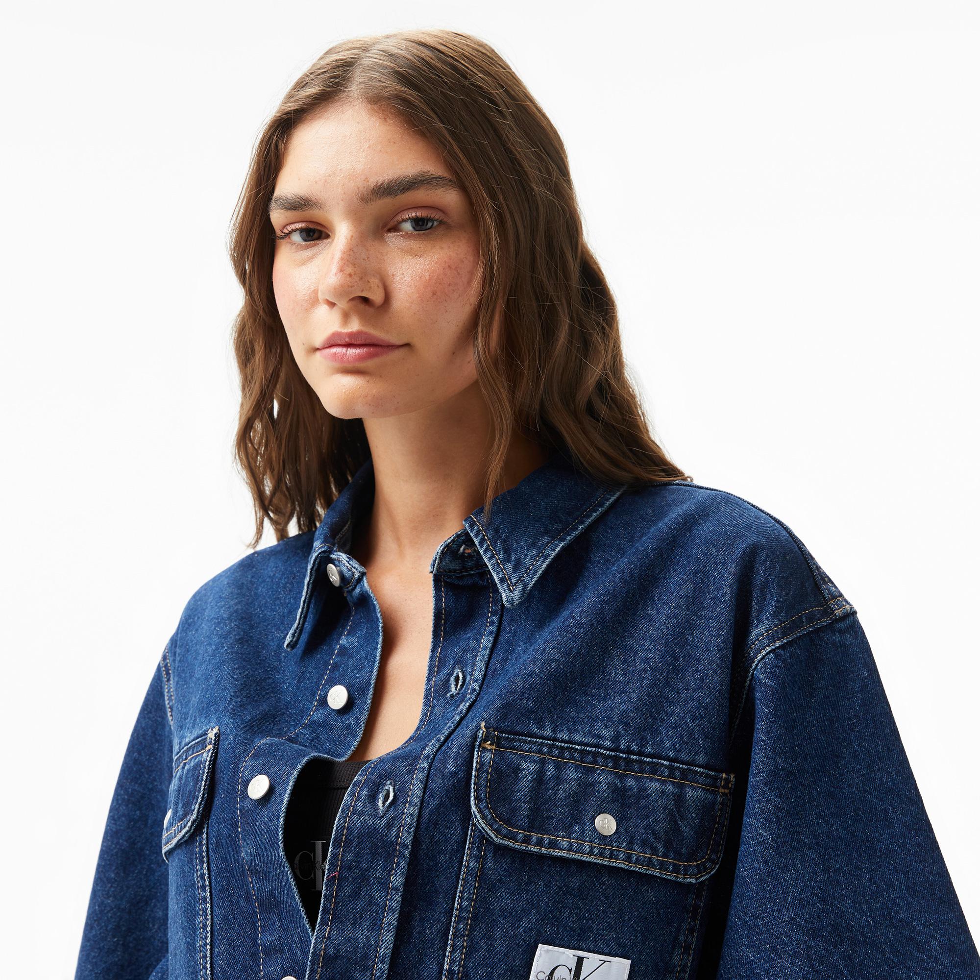 Calvin Klein Jeans Kadın Mavi Elbise