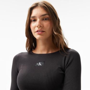  Calvin Klein Jeans Kadın Siyah Triko
