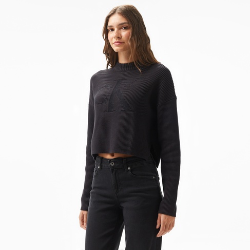  Calvin Klein Jeans Kadın Siyah Triko