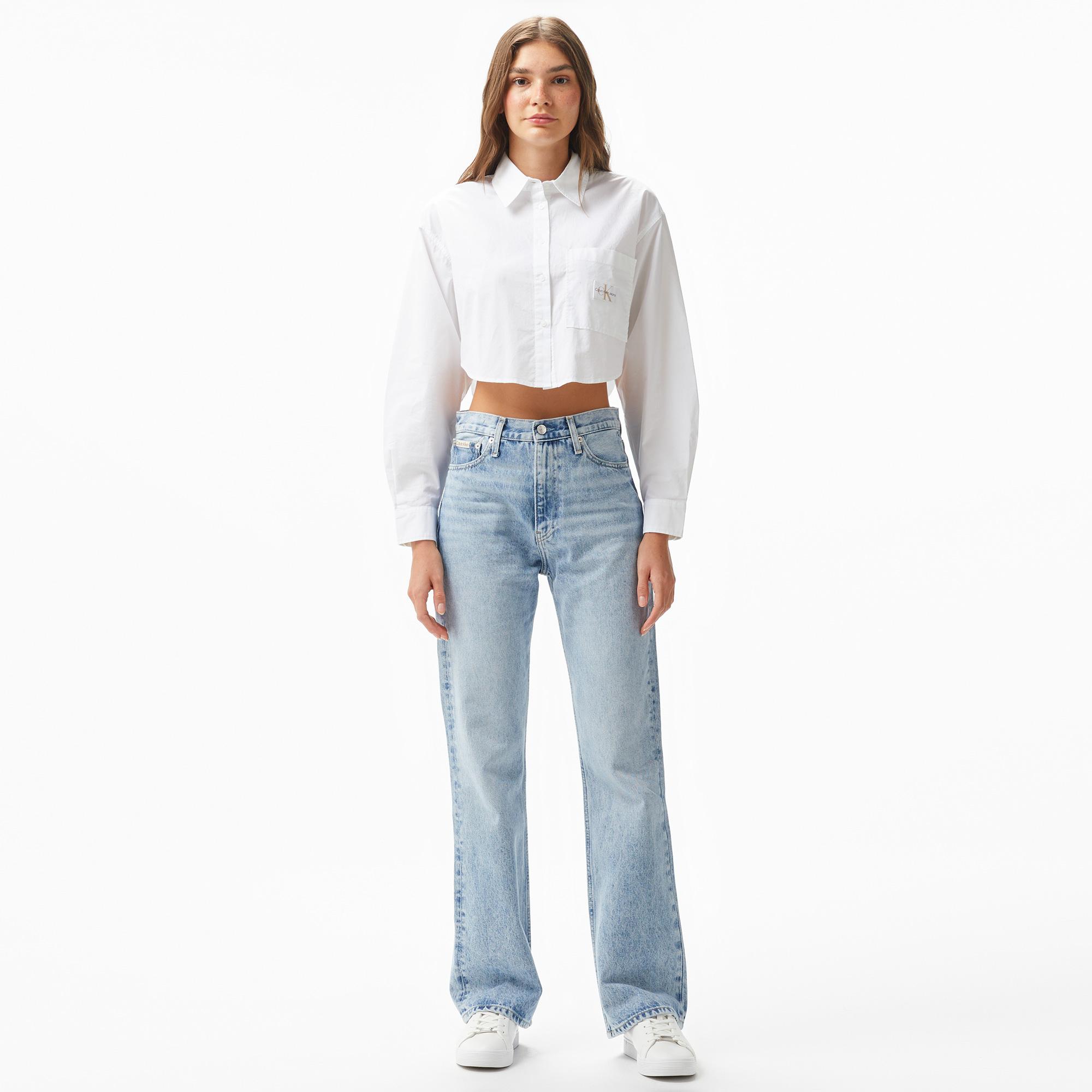 Calvin Klein Jeans Kadın Mavi Pantolon