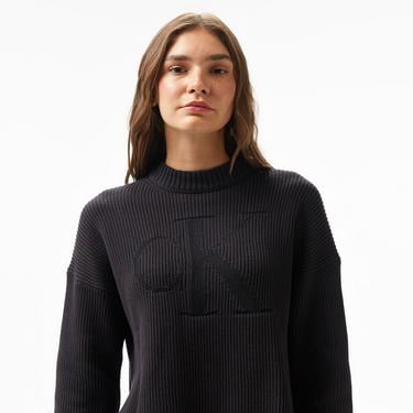  Calvin Klein Jeans Kadın Siyah Triko