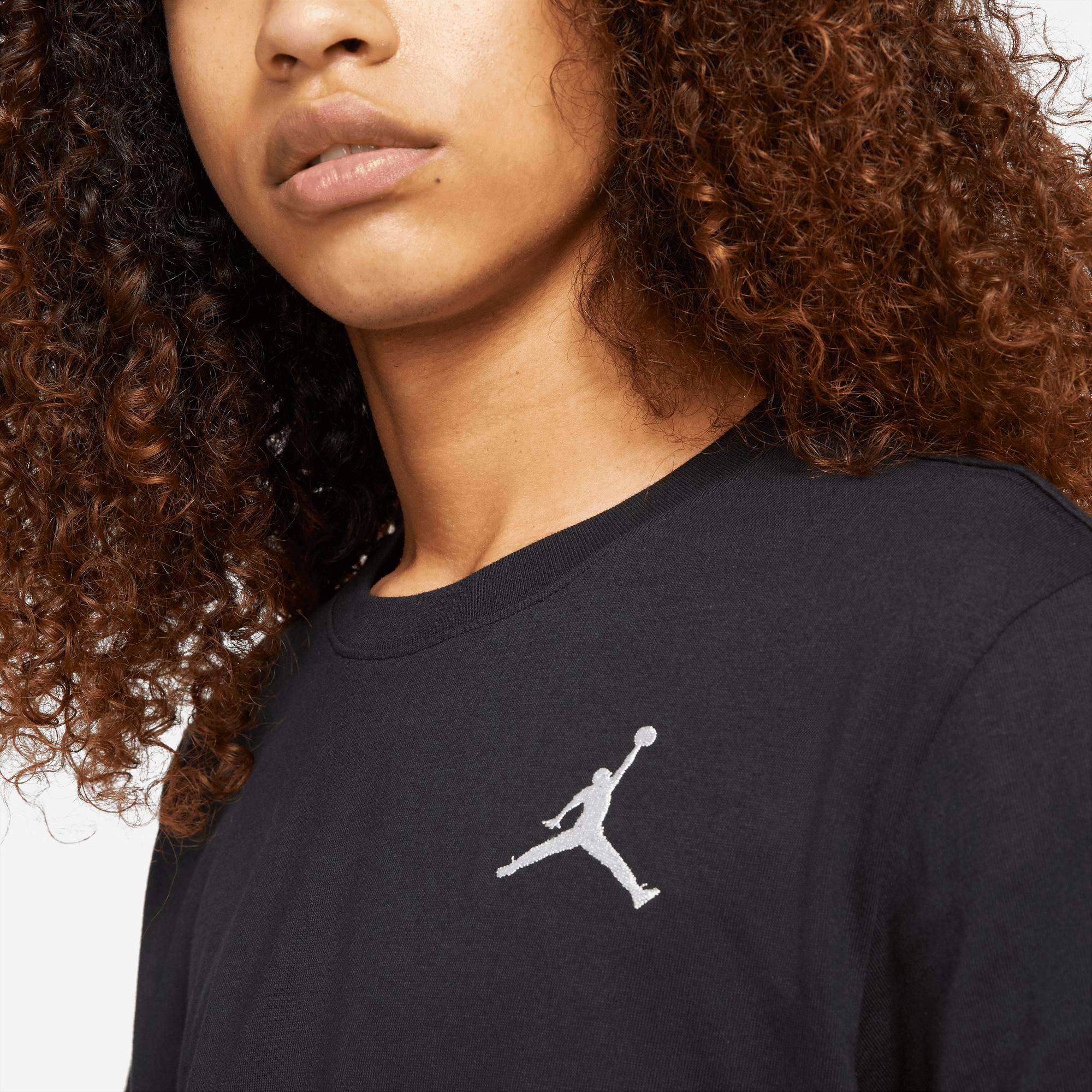 Jordan Jumpman Embroidered Crew Erkek Siyah T-Shirt