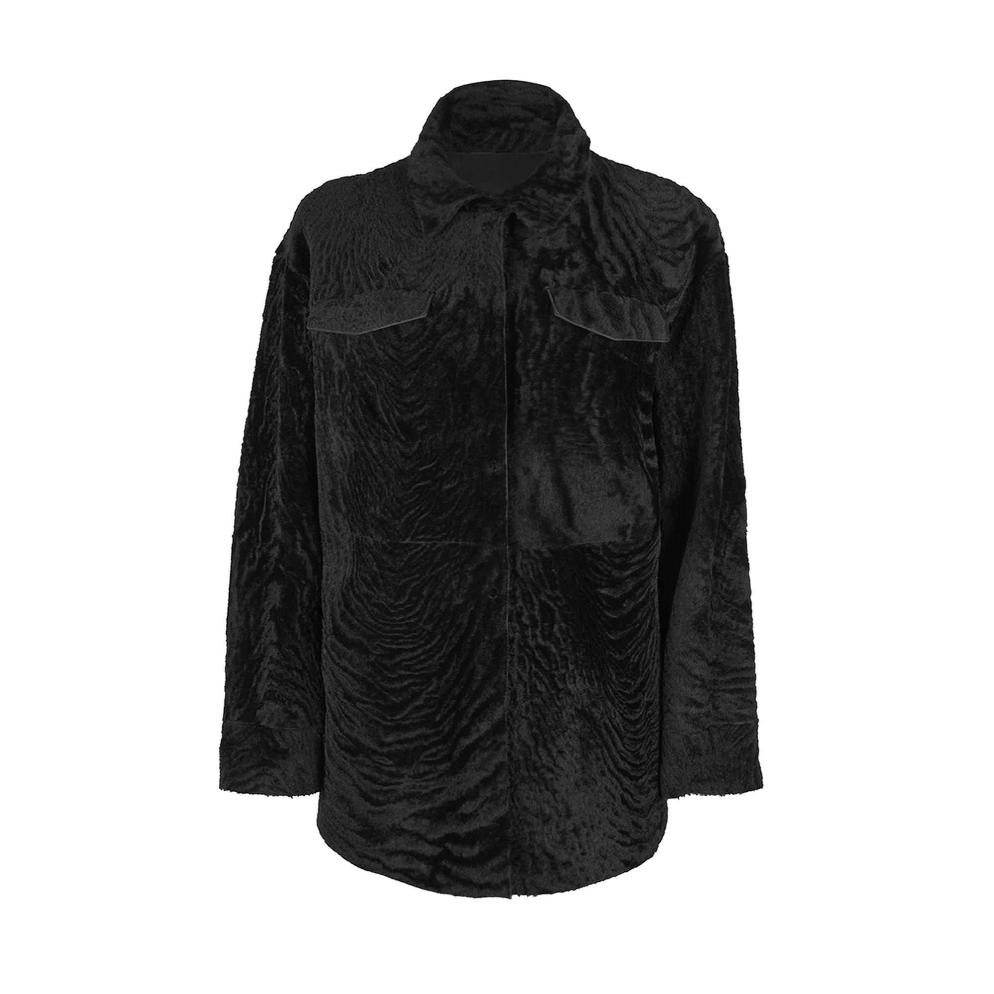 Chayan Siyah Kadın Çift Taraflı Gömlek