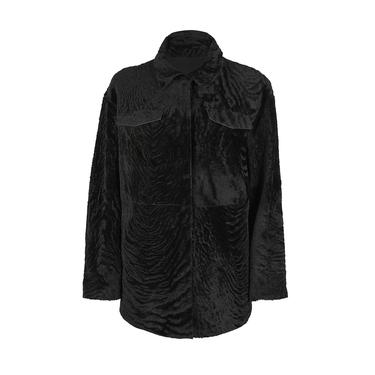  Chayan Siyah Kadın Çift Taraflı Gömlek