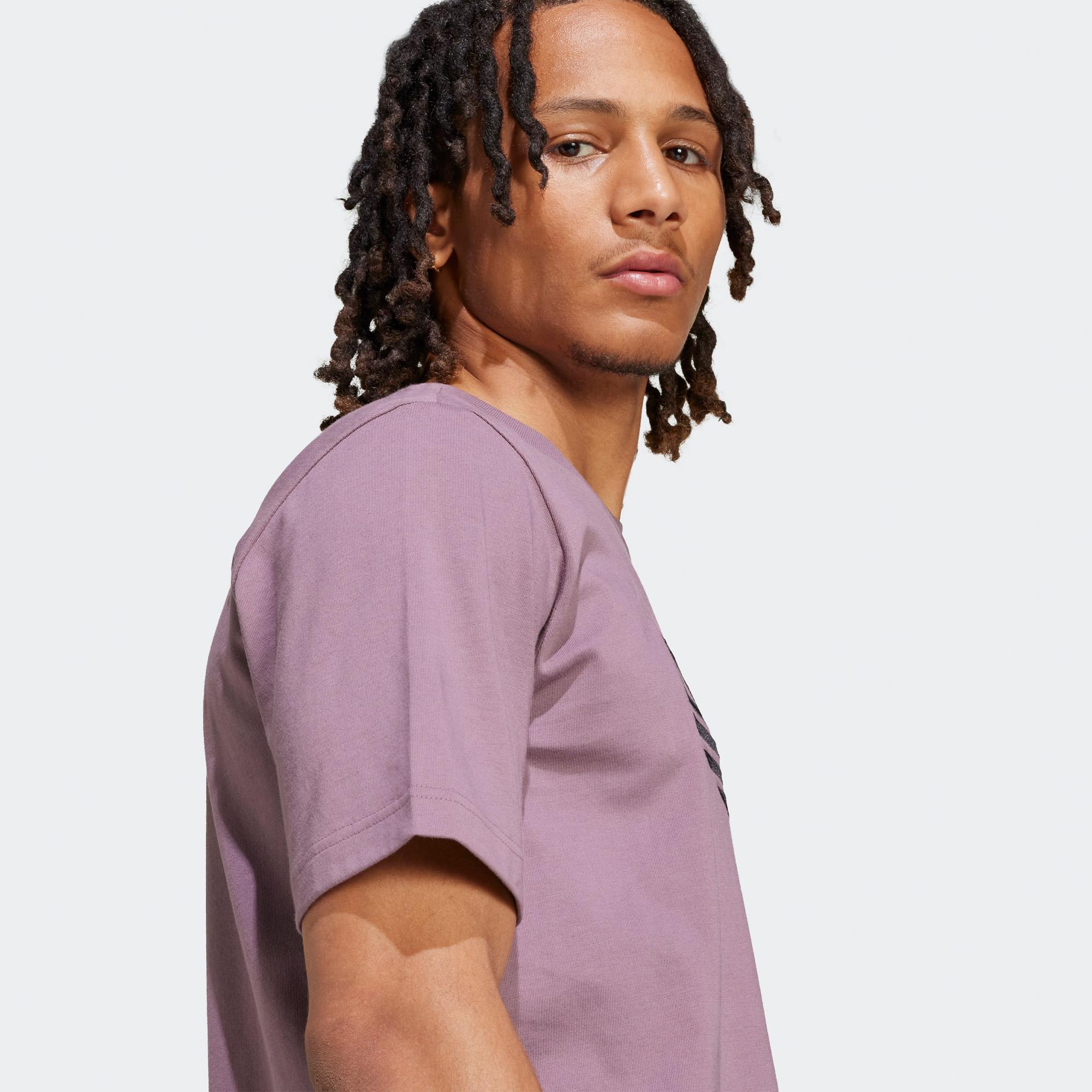 adidas Outline Erkek Mor T-Shirt