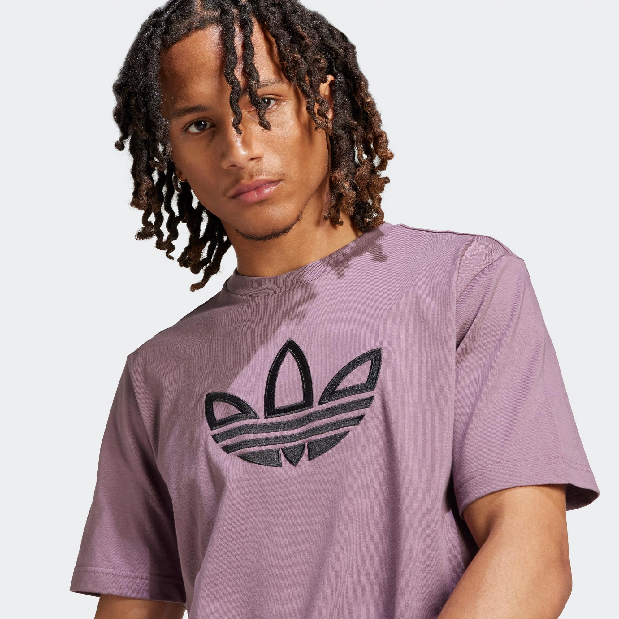 adidas Outline Erkek Mor T-Shirt