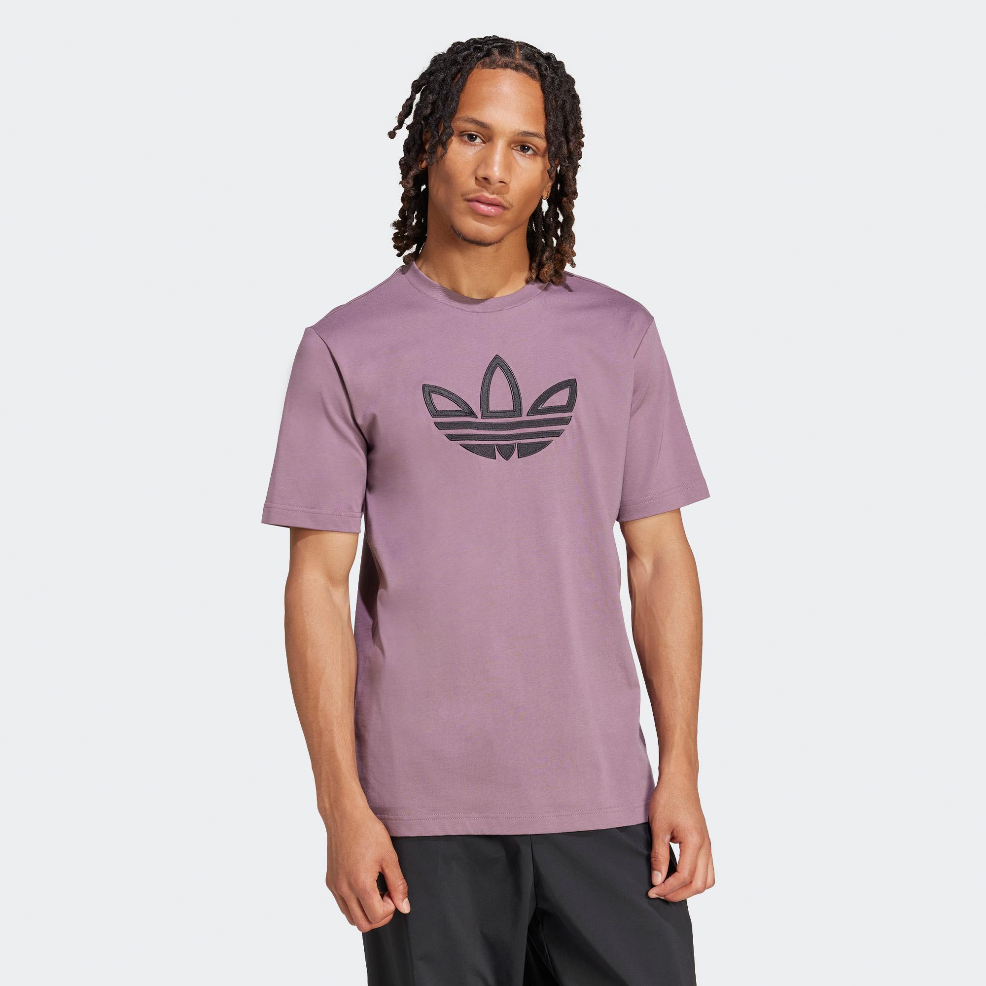 adidas Outline Erkek Mor T-Shirt